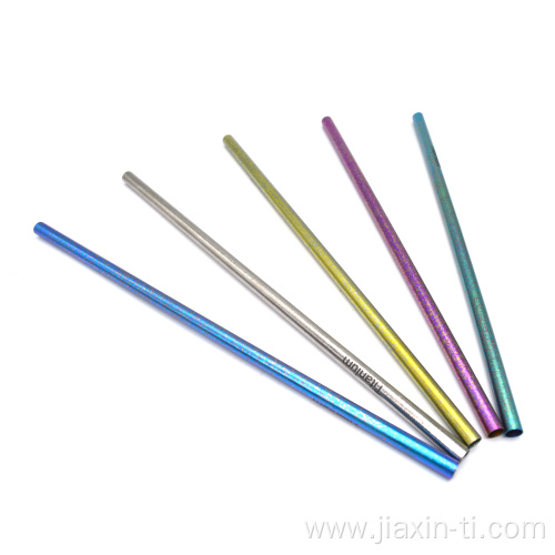 Lightweight Safety Ecofriendly Titanium Drinking Straws